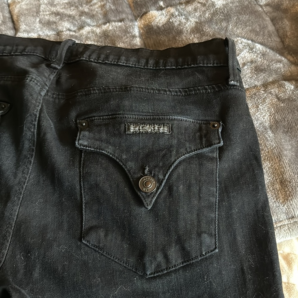 Hudson ladies black skinny stretch jeans